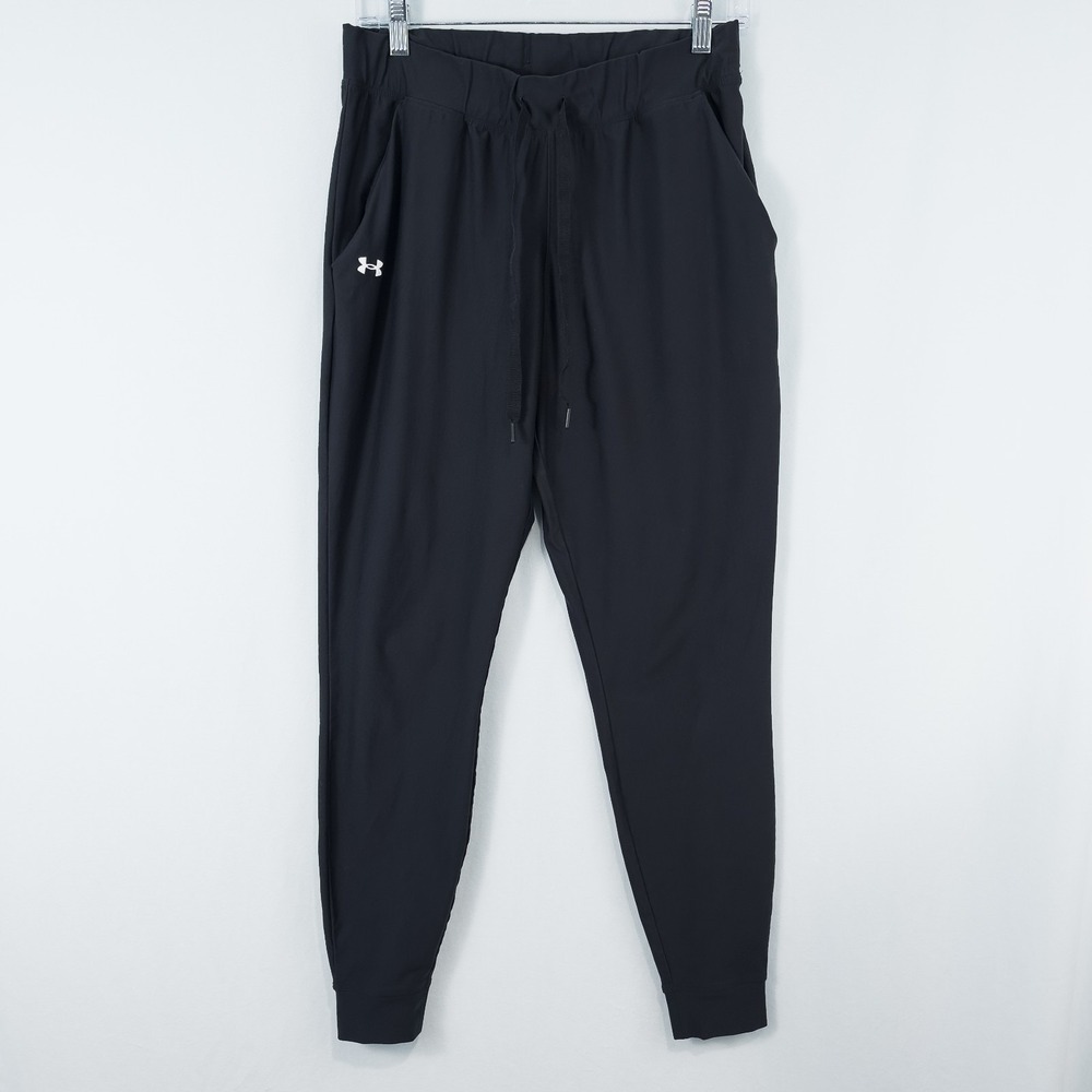 Under Armour Womens Vanish Jogger Size Small Black Pull On Drawstring 1328870